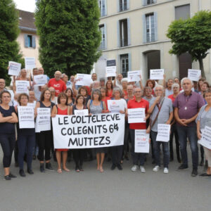 Un collectif manifeste et dénonce le système de mutation de l’Éducation nationale à Pau