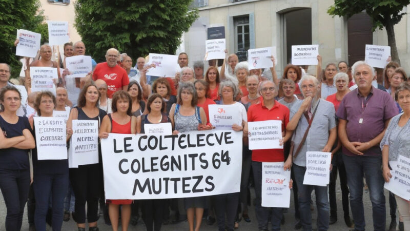 Un collectif manifeste et dénonce le système de mutation de l’Éducation nationale à Pau