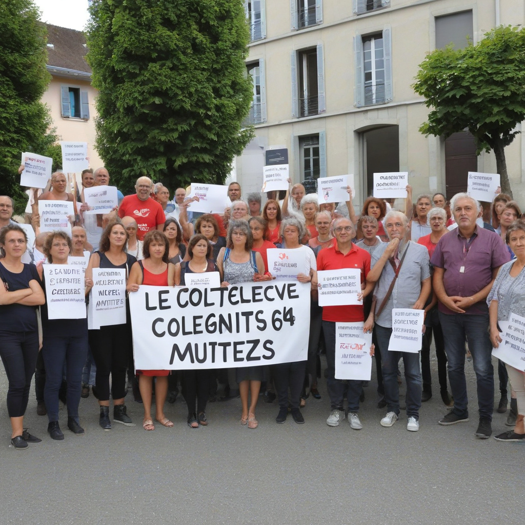 Un collectif manifeste et dénonce le système de mutation de l’Éducation nationale à Pau
