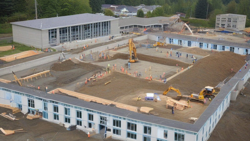 Début du chantier de la future école primaire francophone de Burnaby