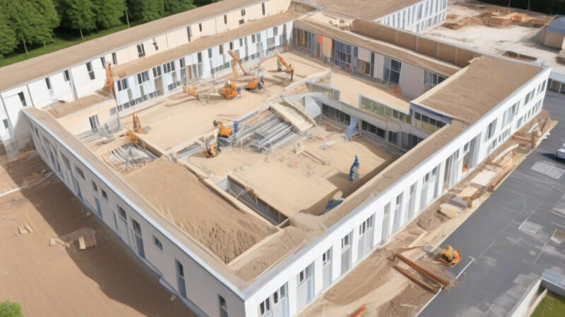 De grands travaux ont débuté dans cette école primaire de la Sarthe : un chantier à plus de 7M€