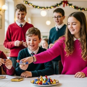 Castelnaudary. Distribution de chocolats au repas de Noël du collège