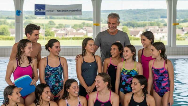 Un collège du Lot révolutionne l&rsquo;éducation avec la première option natation du département