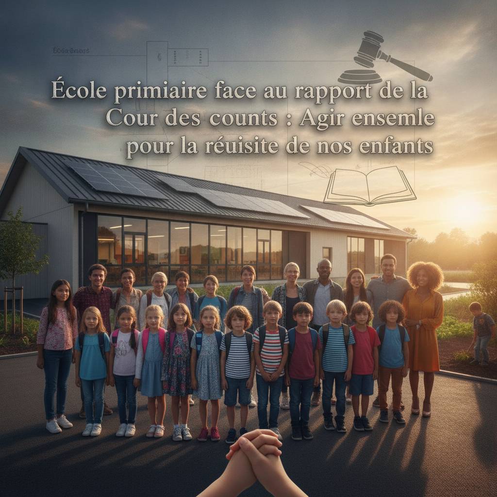 École en alerte : la Cour des comptes dévoile les faiblesses, nous agissons pour les enfants
