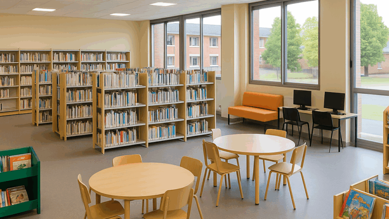 Saint-Laurent, une nouvelle médiathèque pour dynamiser la vie du collège Jean-Moulin