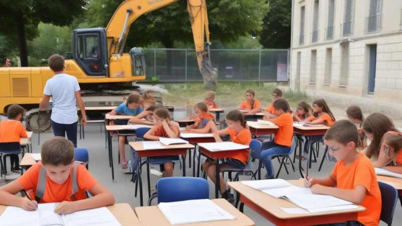Les Grands Travaux d’Été au Collège Pierre de Coubertin de Saint-Jean-de-Braye