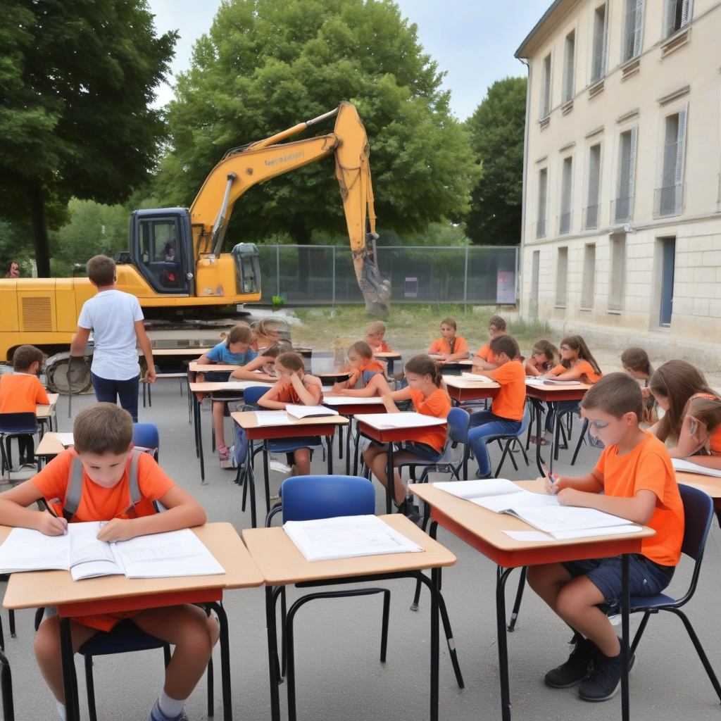 Les Grands Travaux d’Été au Collège Pierre de Coubertin de Saint-Jean-de-Braye