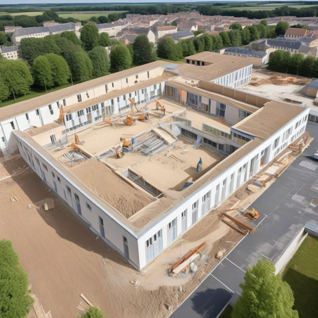 De grands travaux ont débuté dans cette école primaire de la Sarthe : un chantier à plus de 7M€