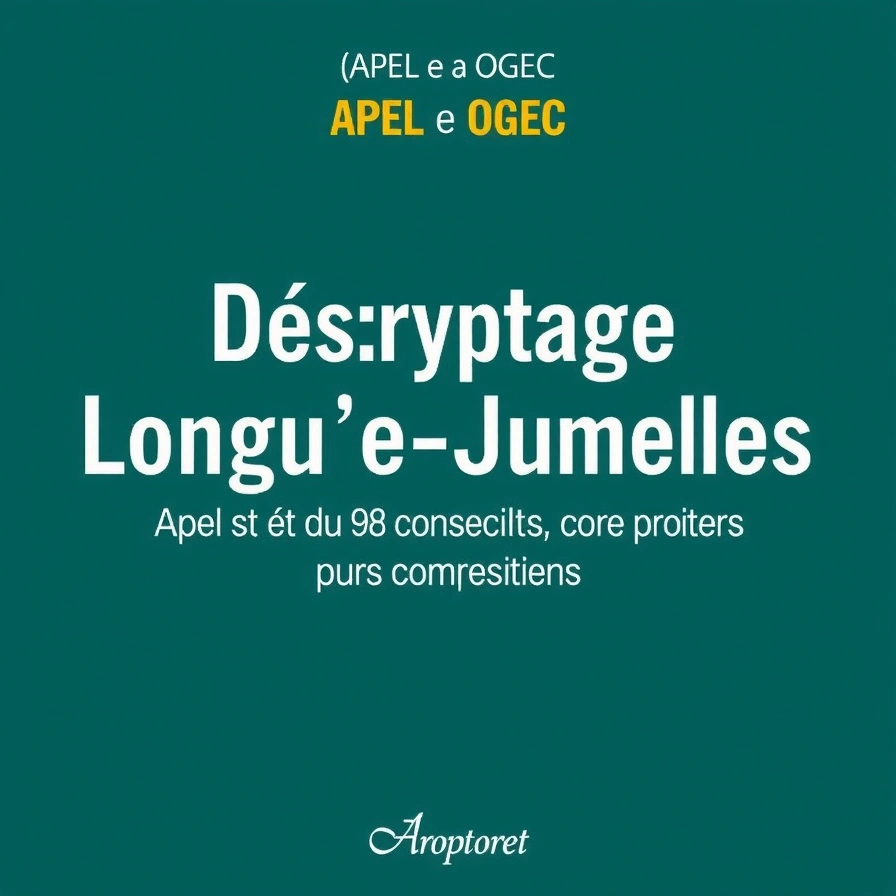 Décryptage Longué-Jumelles. APEL et OGEC complémentaires