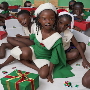 Le cadeau de Noël de l’école de Quévert pour une école du Cameroun