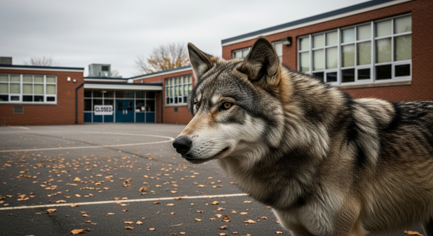 Un loup contraint une école primaire à fermer ses portes