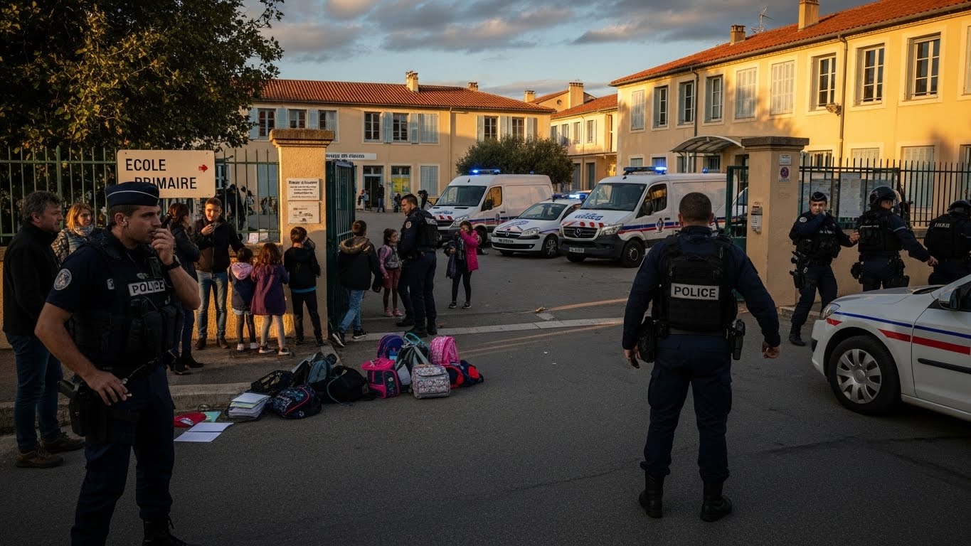 Une école primaire investie par la police à Toulon après le déclenchement intempestif d’une alarme