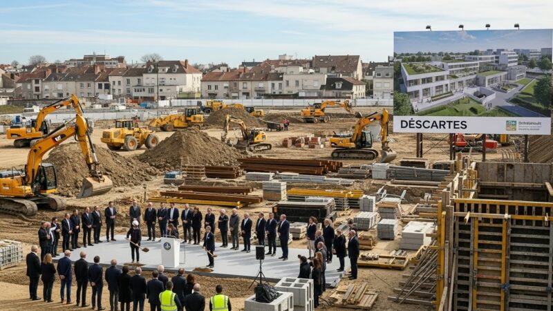 Châtellerault : coup d&rsquo;envoi de trois ans de chantier pour le collège Descartes