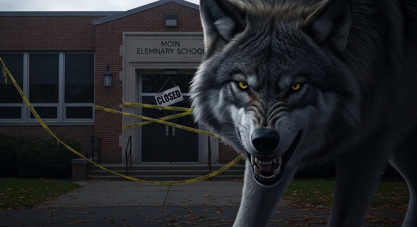 Un loup contraint une école primaire à fermer ses portes