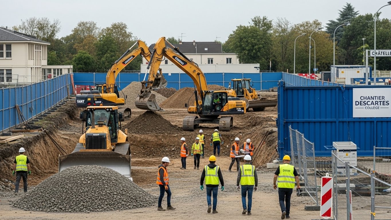Châtellerault : coup d'envoi de trois ans de chantier pour le collège Descartes